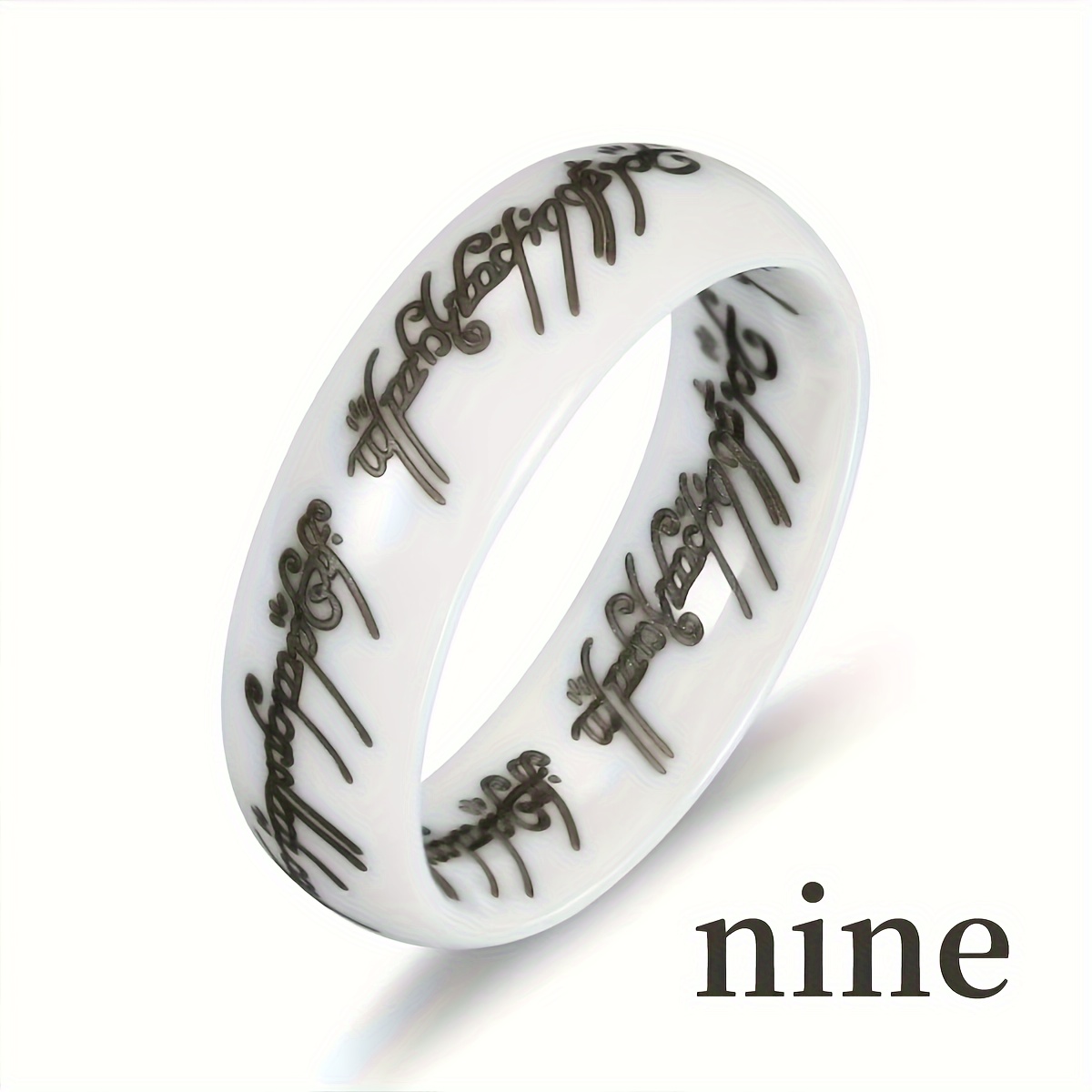 Hip Hop Ceramic Ring - Stylish and Versatile Accessory